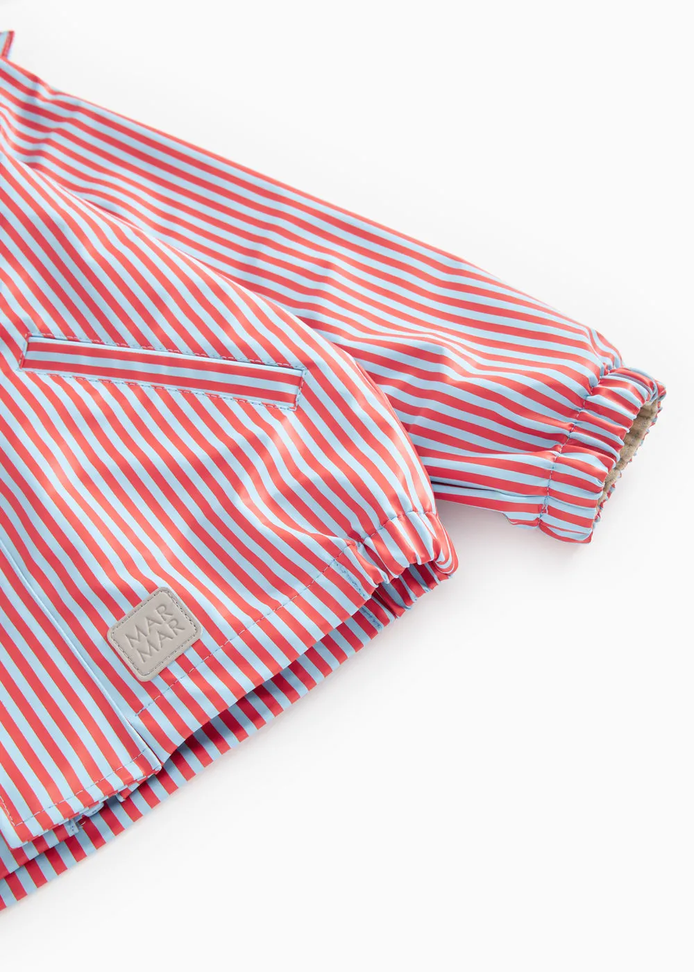 MarMar Copenhagen Oddy Set regnsæt Blue Red Stripes vandtæt