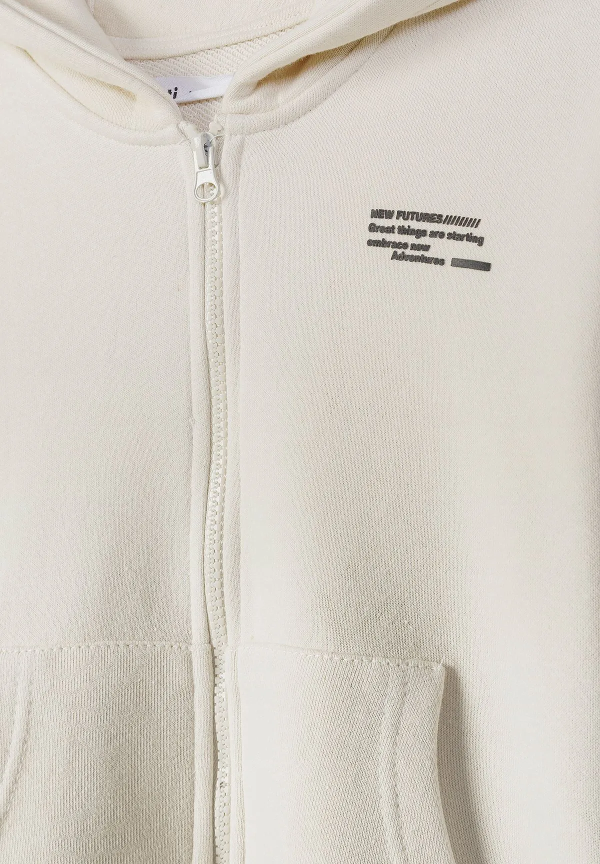 Minoti 44808 hættetrøje creme khaki 2-pak til børn
