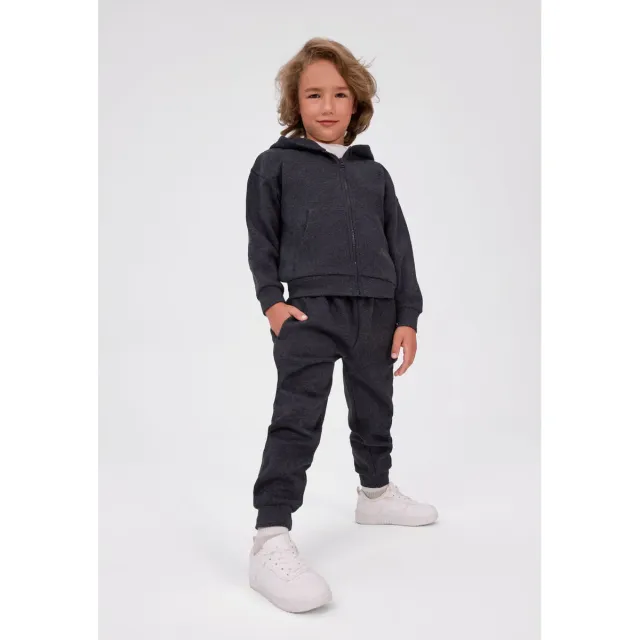 Minoti 45788 sweatset grå lynlås til drenge