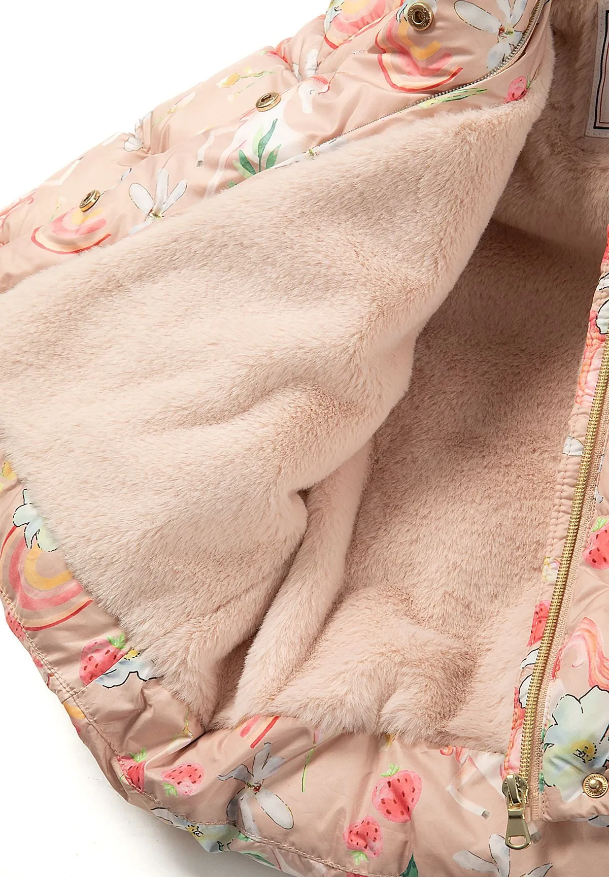 Minoti 45281 vinterfrakke pige rosa enhjørning