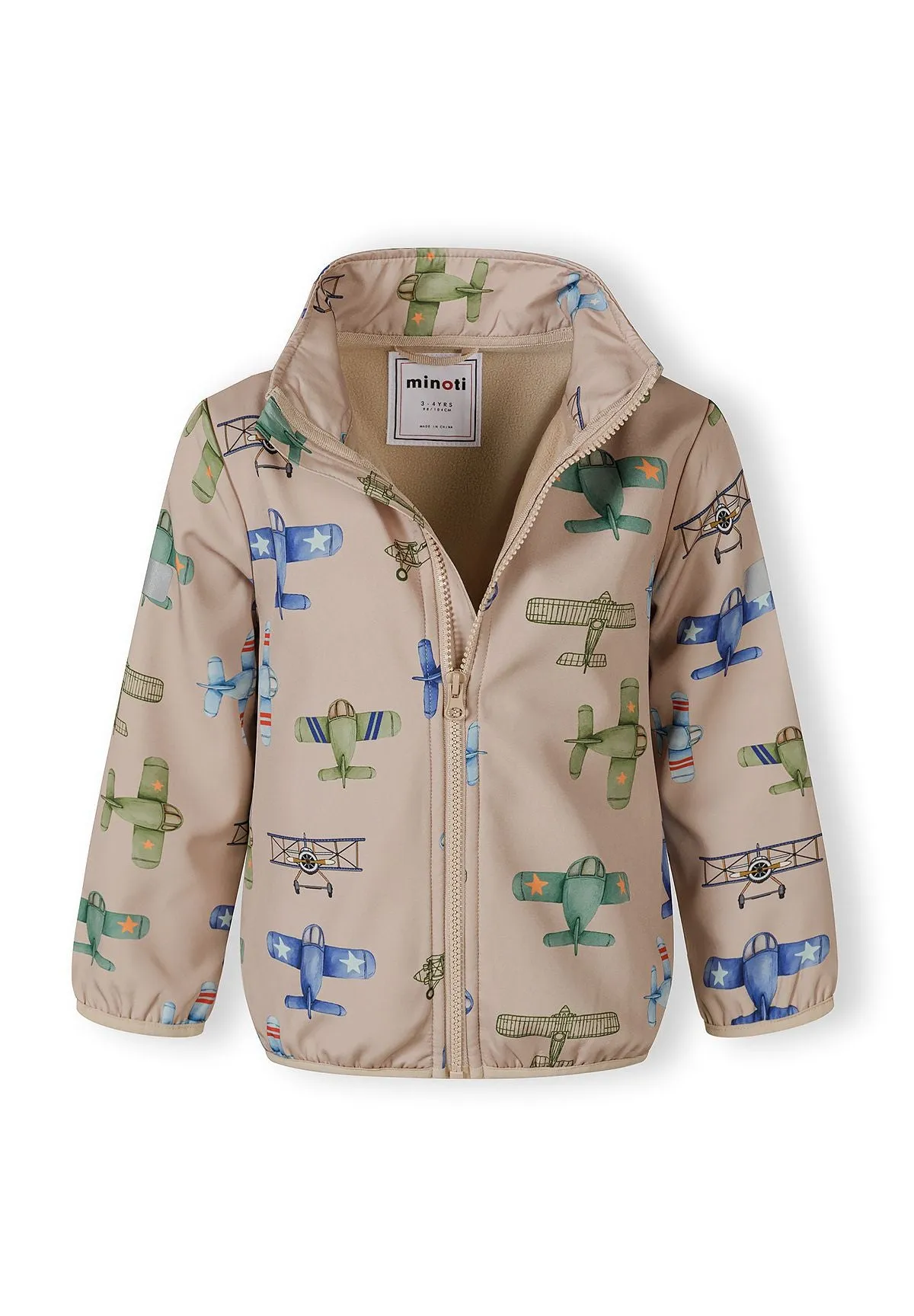 Minoti 44594 softshelljakke sand fly str 104