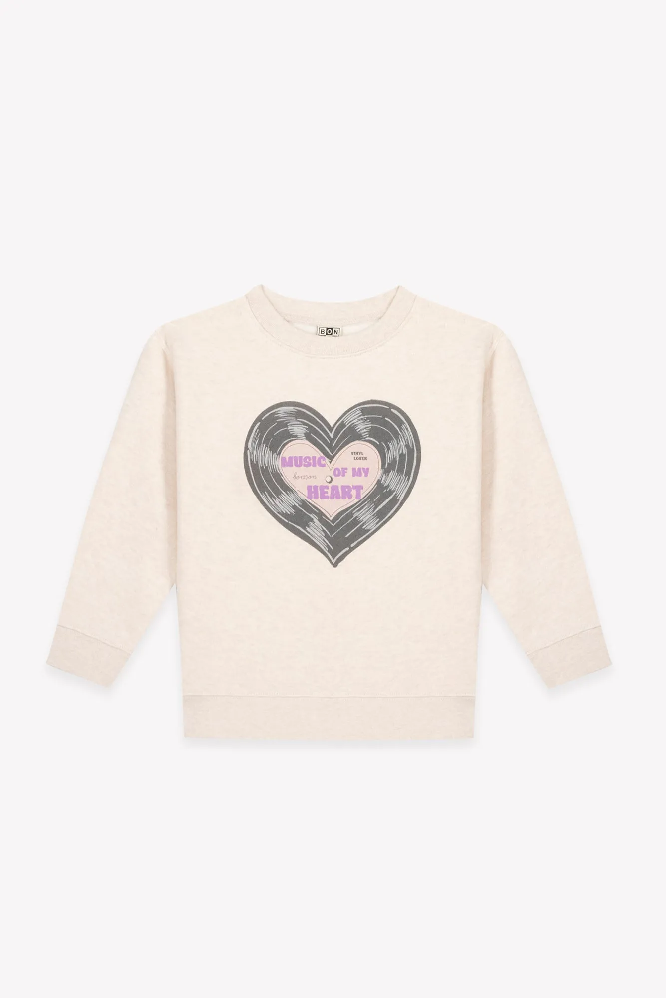 Bonton Smile Vinyl sweatshirt bomuld 6A print