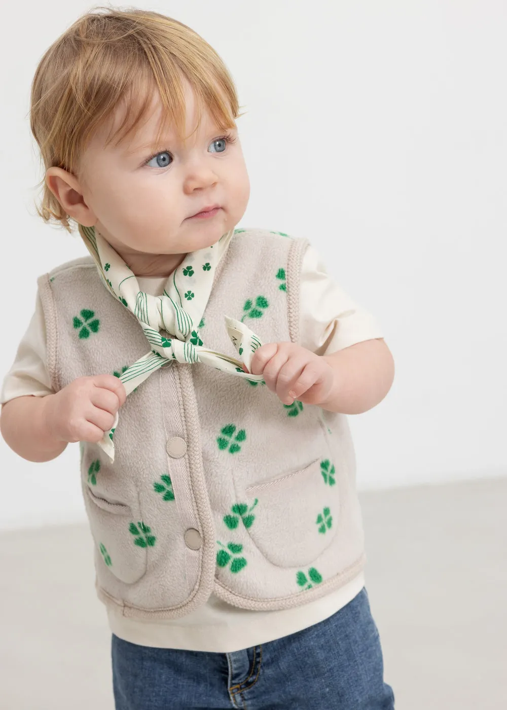MarMar Copenhagen Oky Waistcoat vest Moon Grey børn
