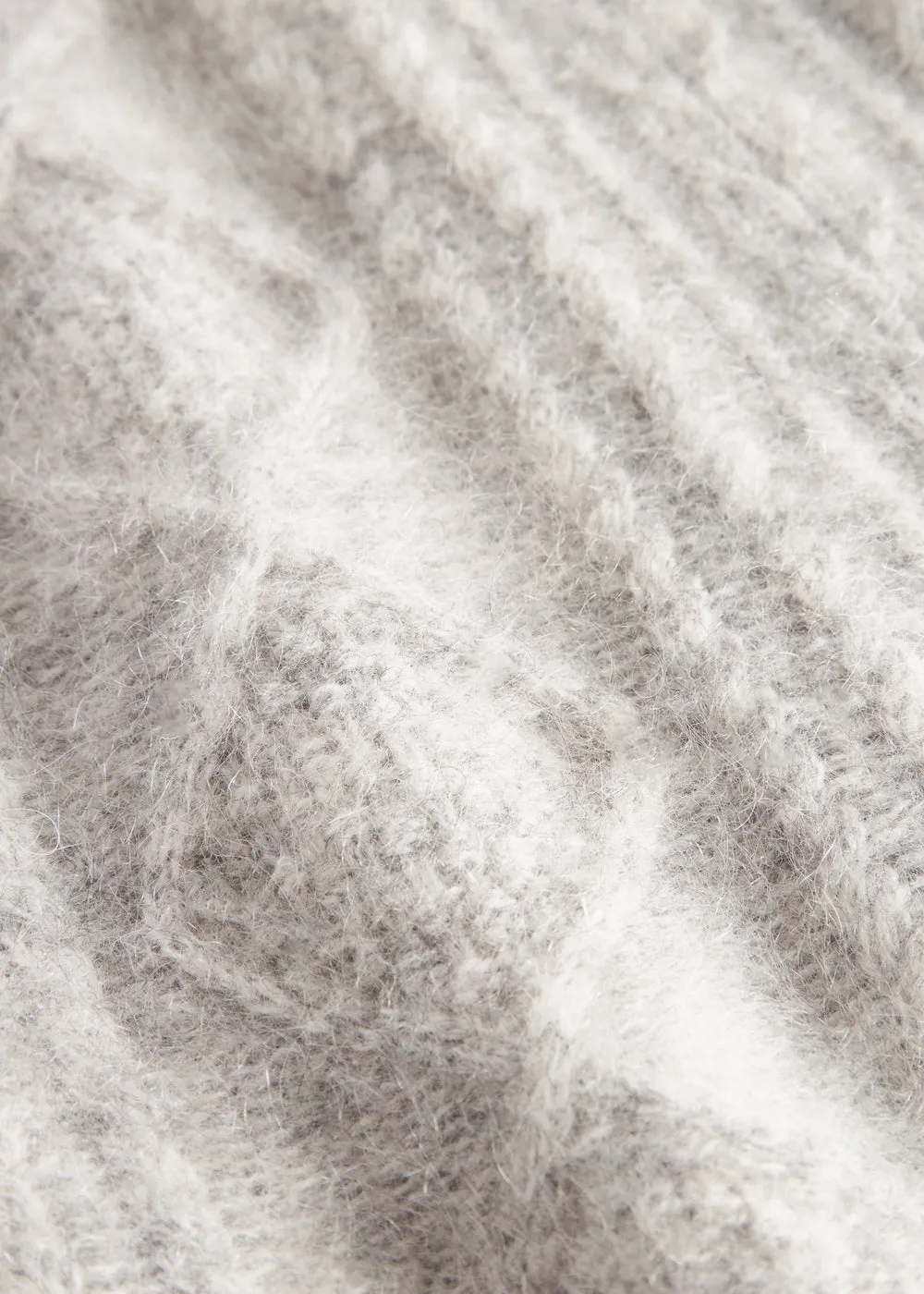 MarMar Tajo strikvest Morning Dew Mel mohair