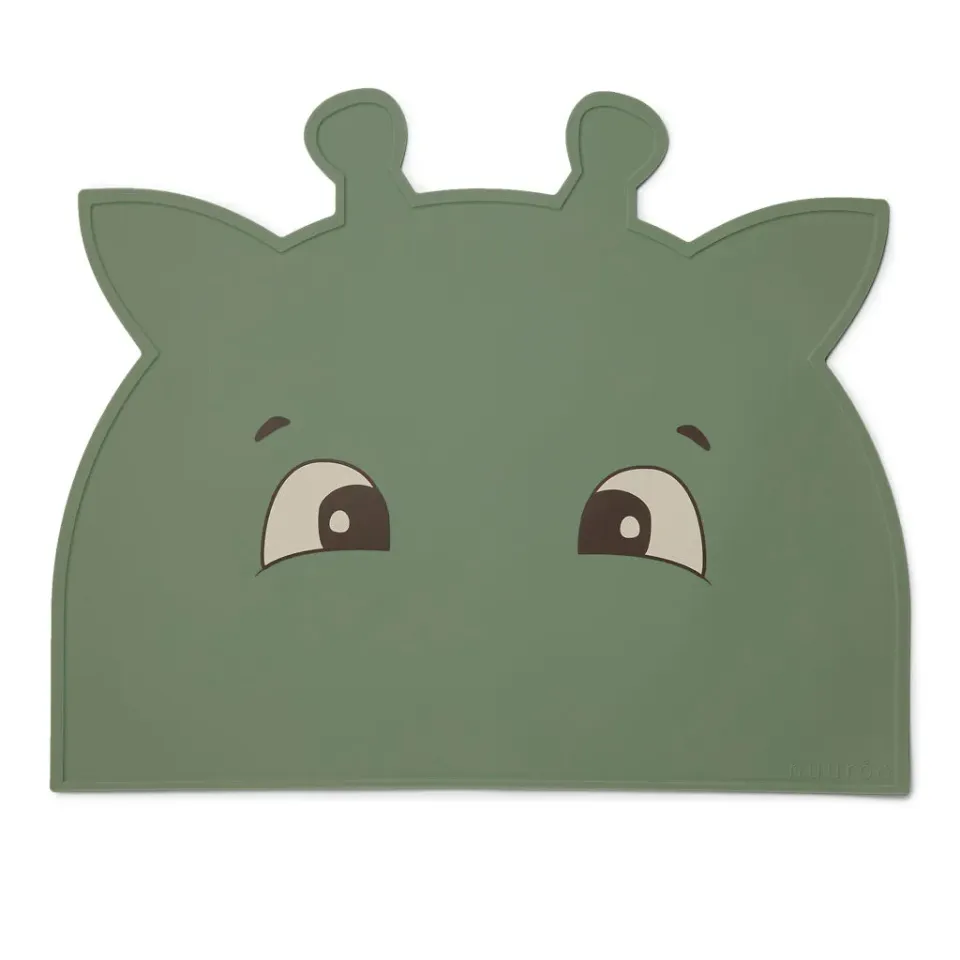 nuuroo Albert dækkeserviet giraf Dusty green silikone