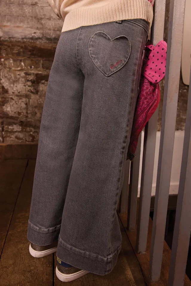 Bonton Lakiko grå jeans i bomuld til børn