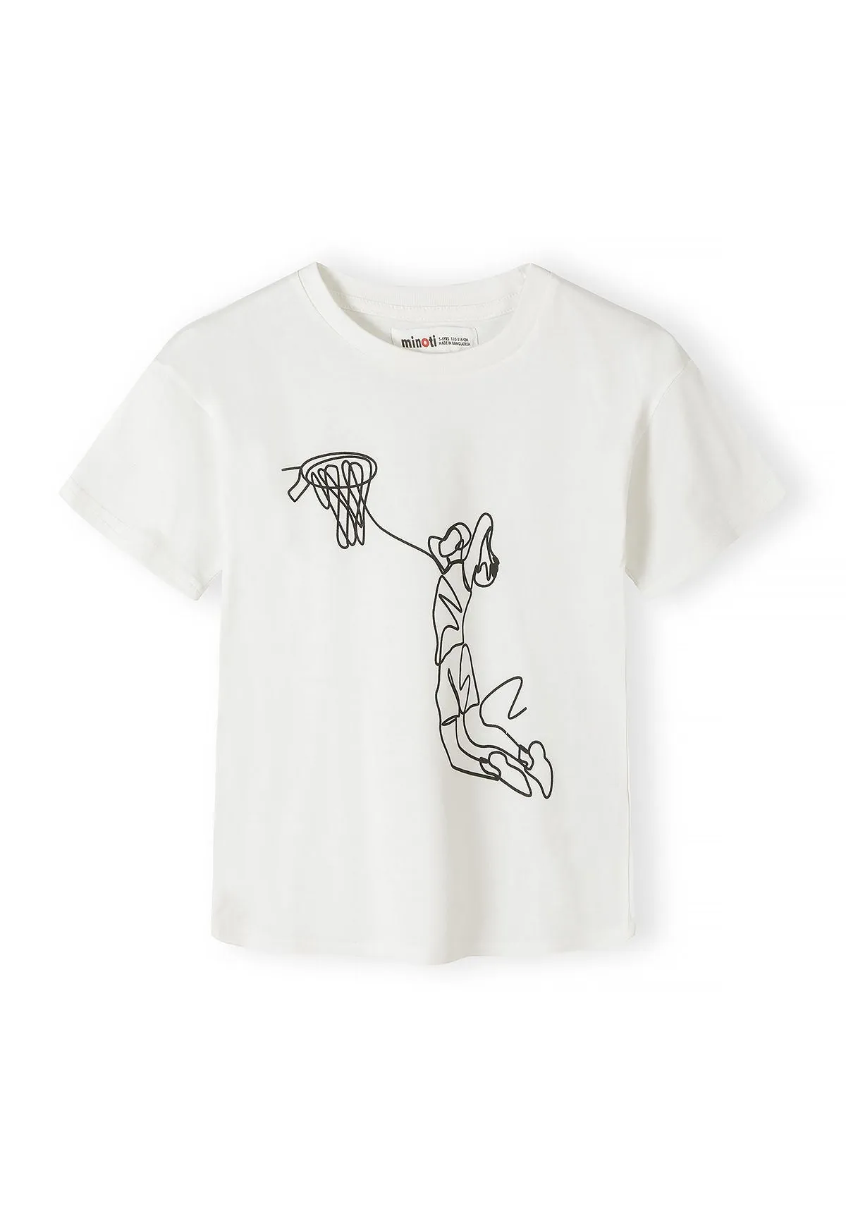 Minoti 44873 t-shirts 5-pak basketball bomuld
