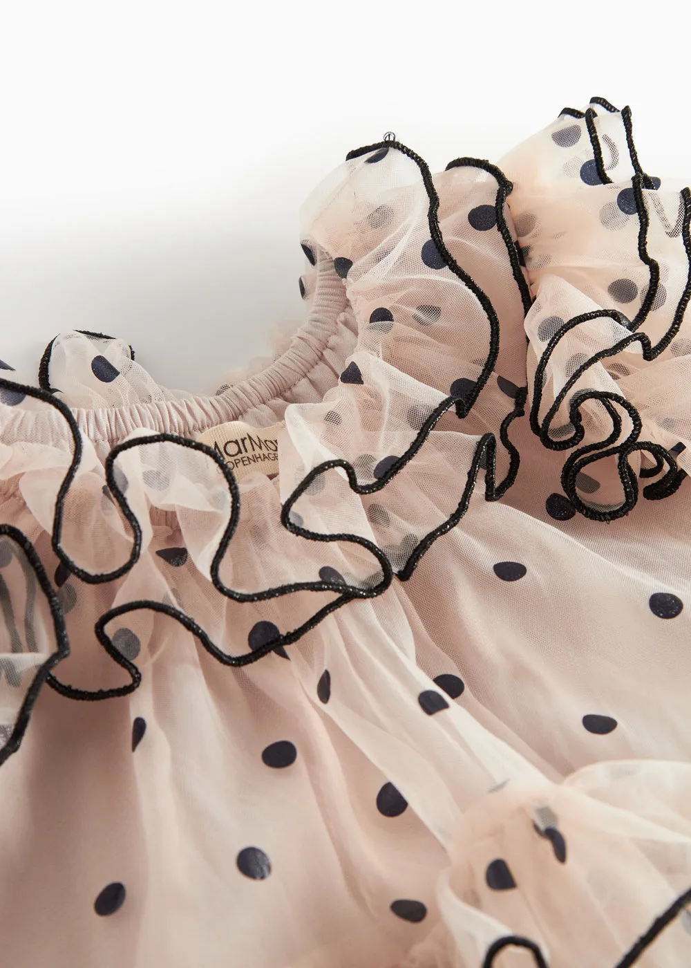 MarMar Copenhagen Dakira LS B Kjole Black Dots tyl
