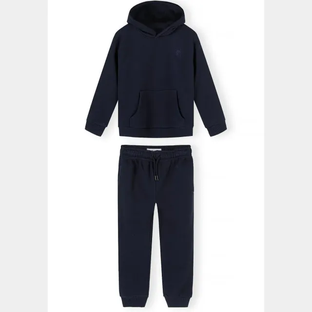 Minoti 45793 sweatsæt drenge navy hoodie