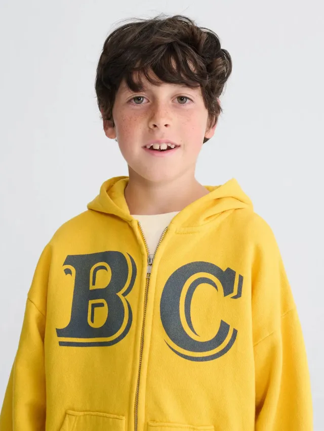 Bobo Choses B.C. Embossed hættetrøje gul økologisk