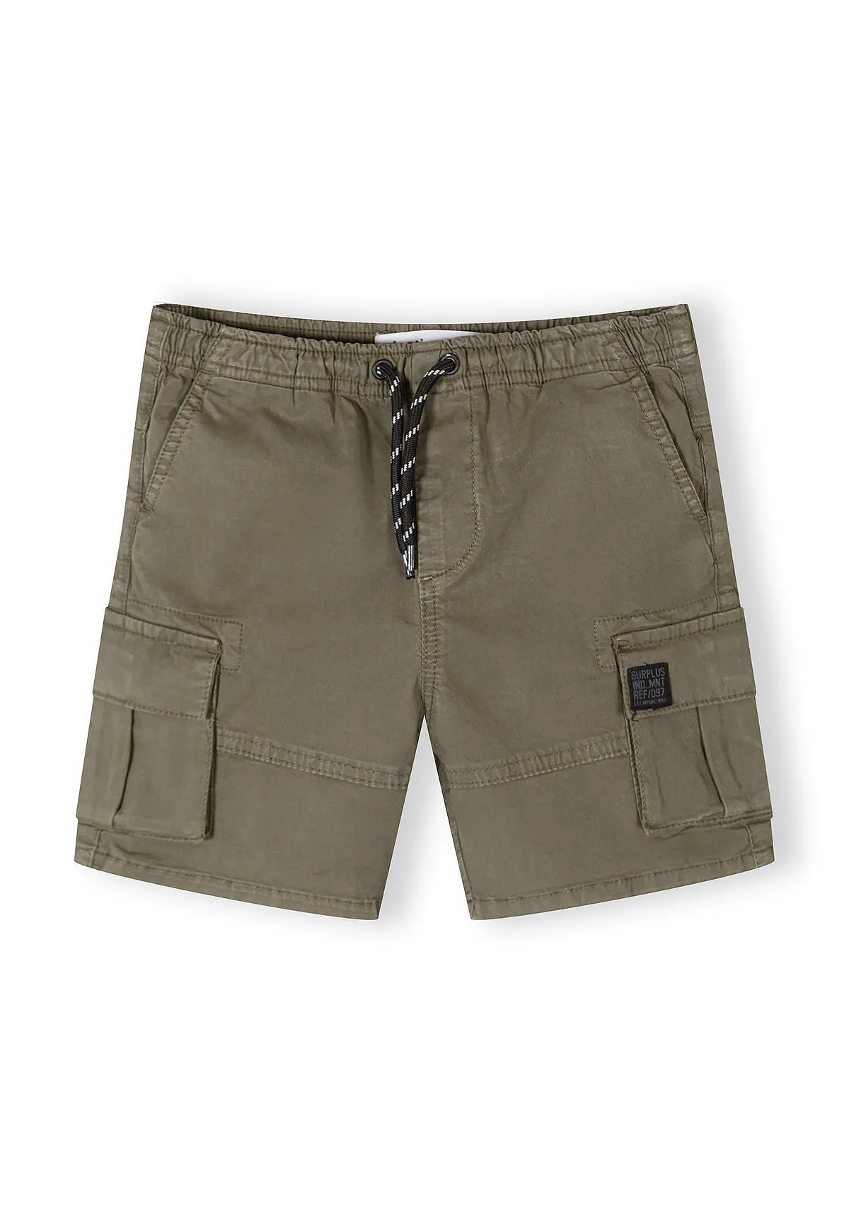 Minoti 44933 cargoshorts 2-pak sort elastiktalje