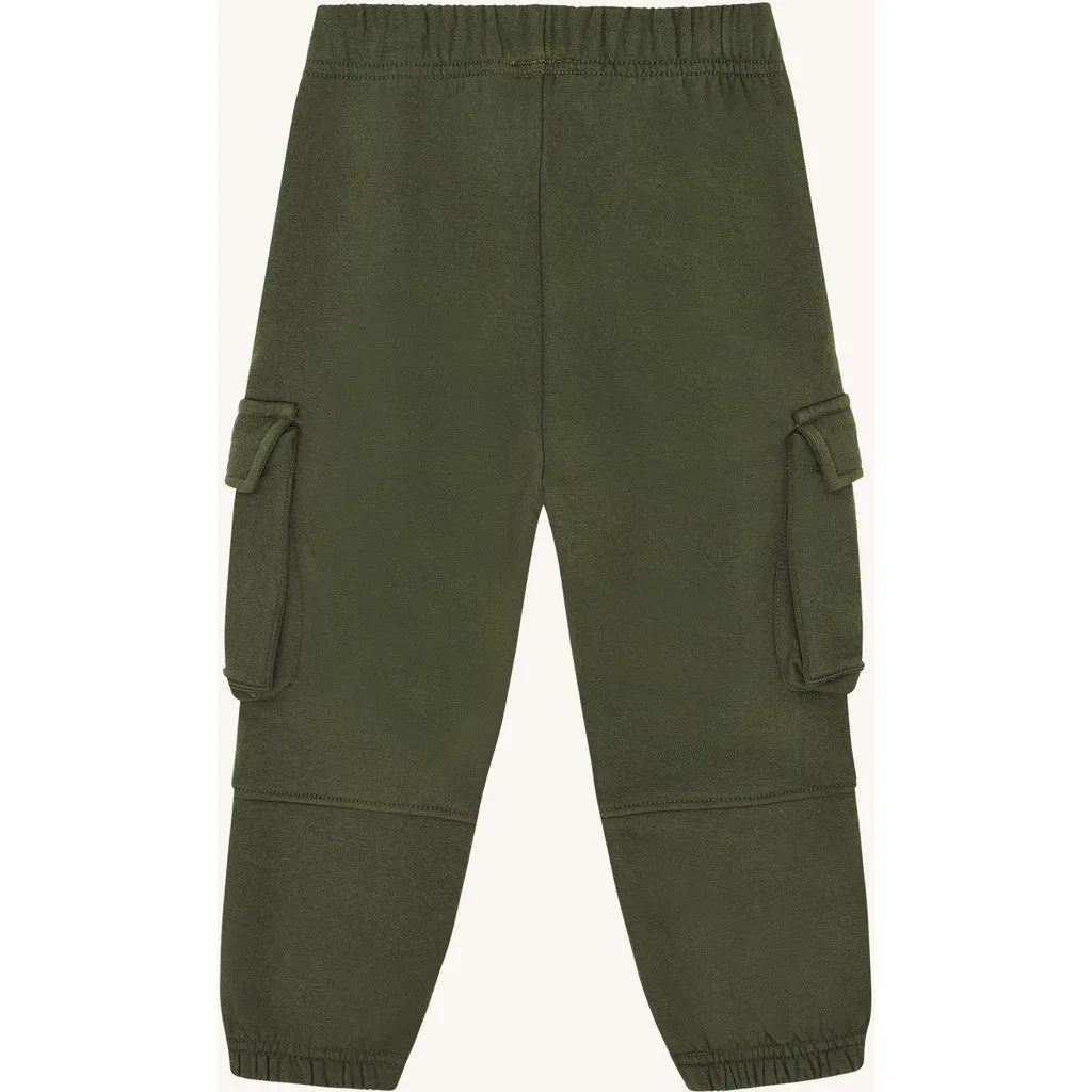 Hust & Claire HCGarry Box pockets joggingbukser deep ivy