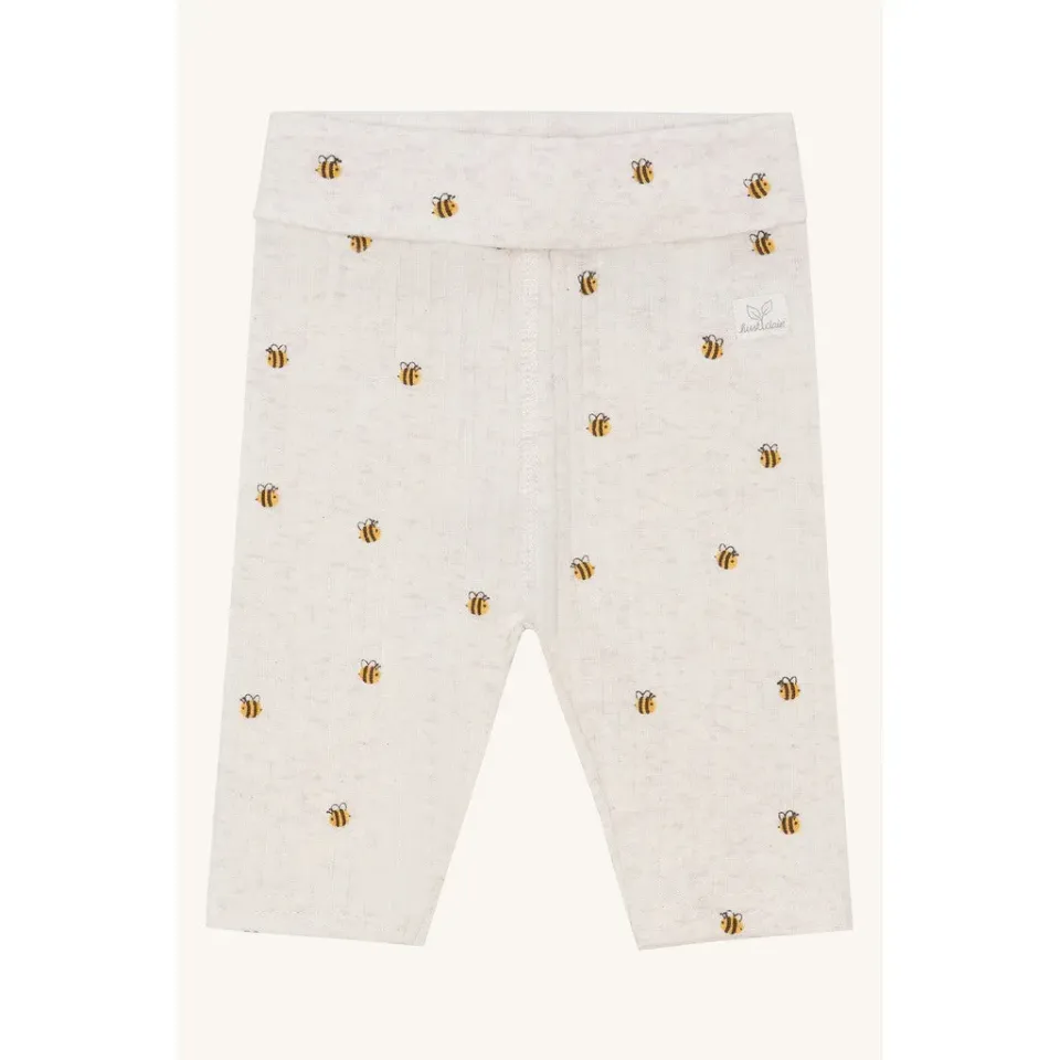 Hust & Claire Luca Animals leggings ochre økologisk