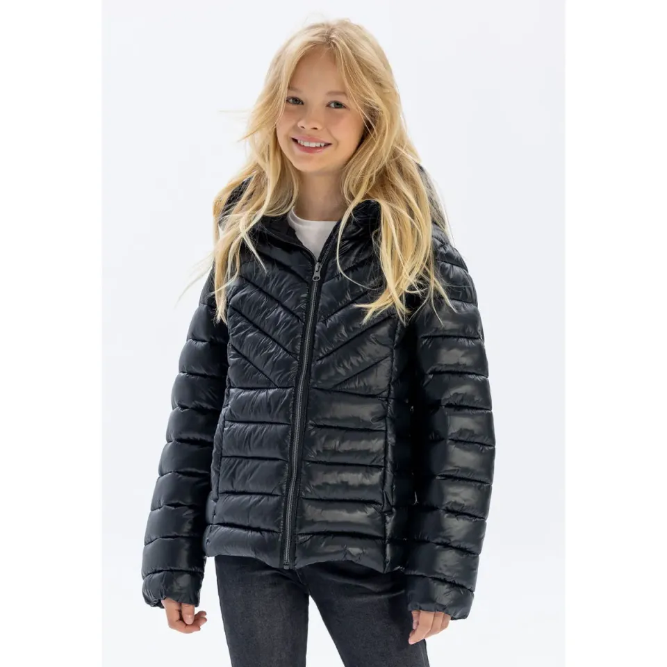 Minoti 41170 dynejakke sort til piger polyester