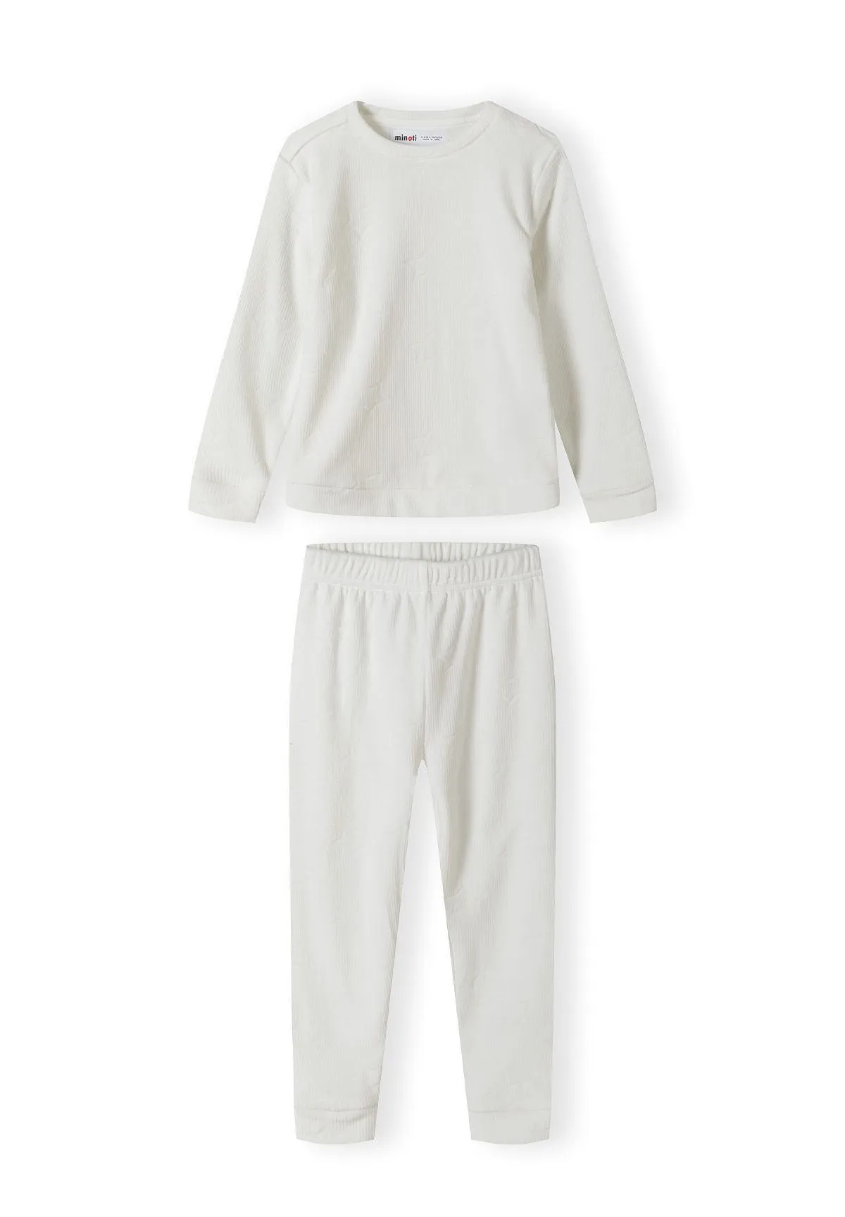 Minoti 41562 pyjamas creme velour print
