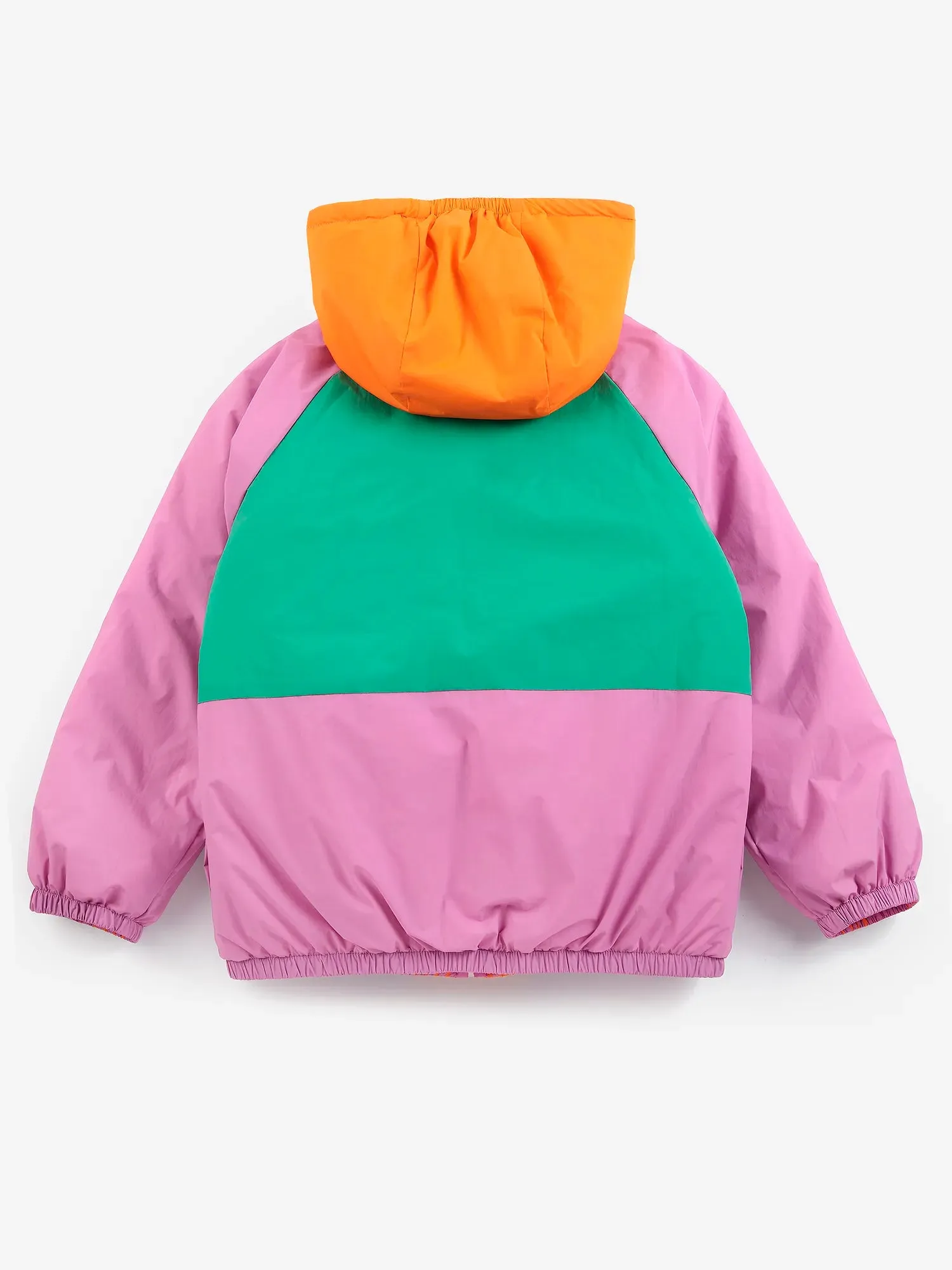 Bobo Choses Almost Moiré all over reversible anorak fuchsia