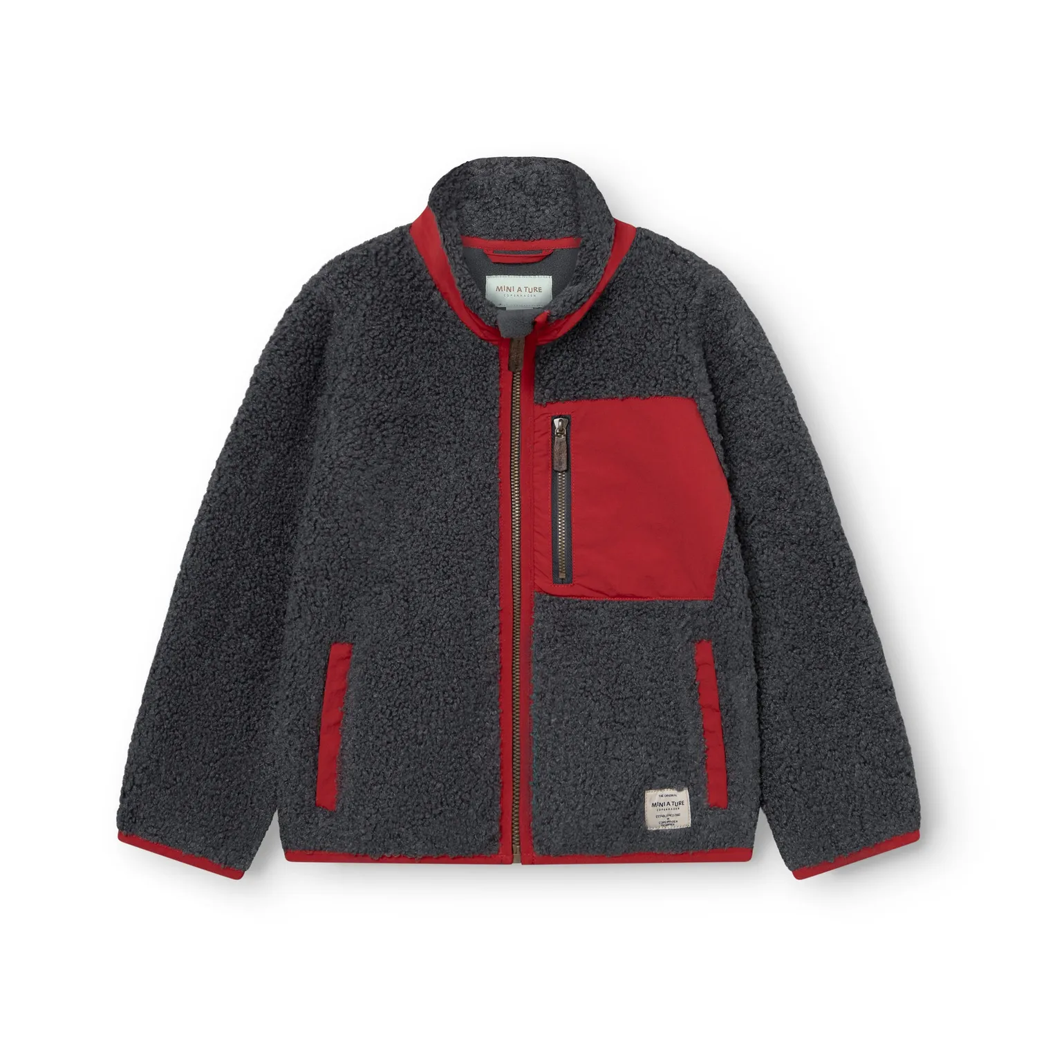 MINI A TURE MATALINUR teddyfleece jakke Angora cream