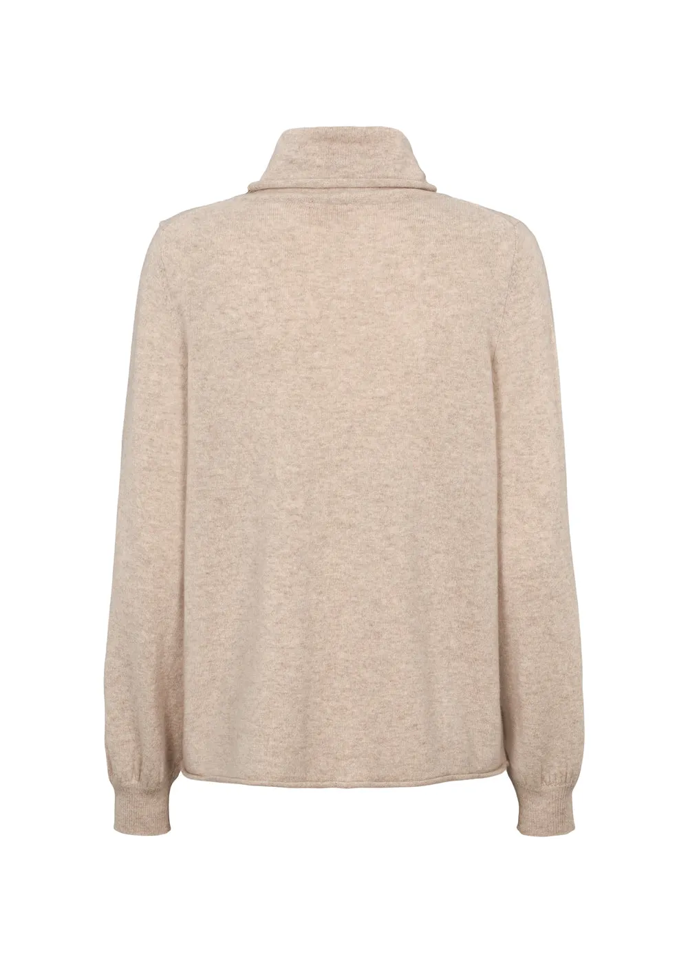 MarMar Tadin W kashmirbluse Sand Mel. rullekrave