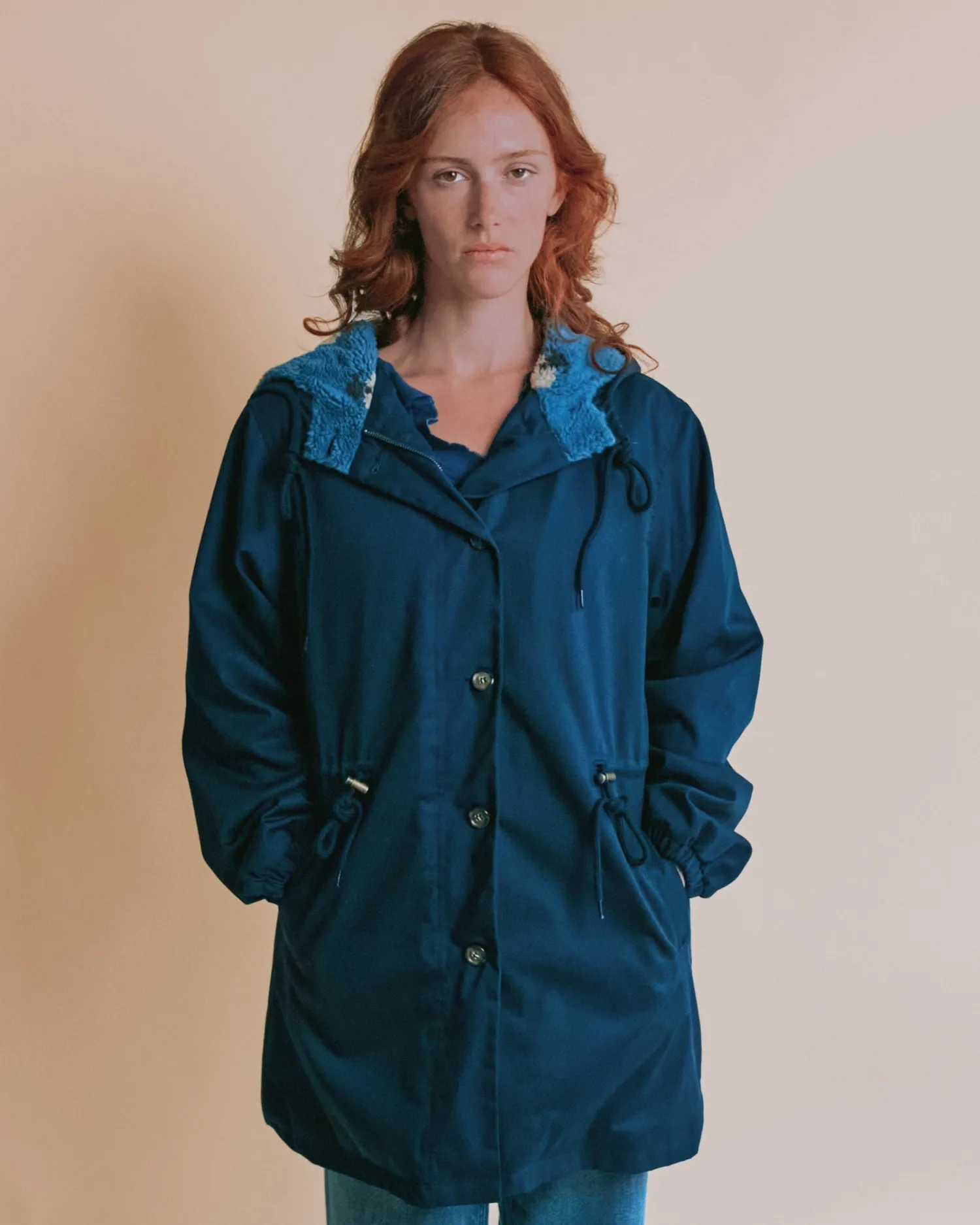 Emile et Ida Emeron parka dame marine foret