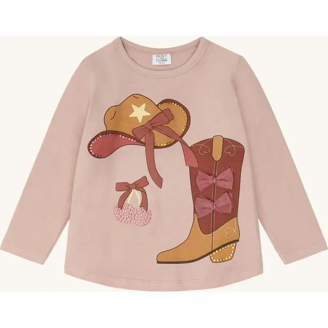 Hust & Claire HCAlma Cowgirl T-shirt adobe rose øko