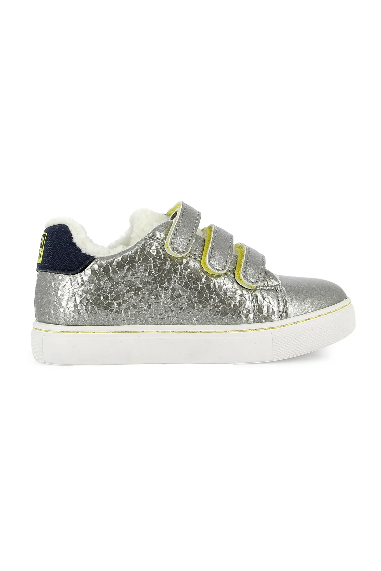 Bonton Basil Scratch sneakers sølv velcro