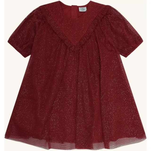 Hust & Claire Karoline Tulle kjole teaberry tyl