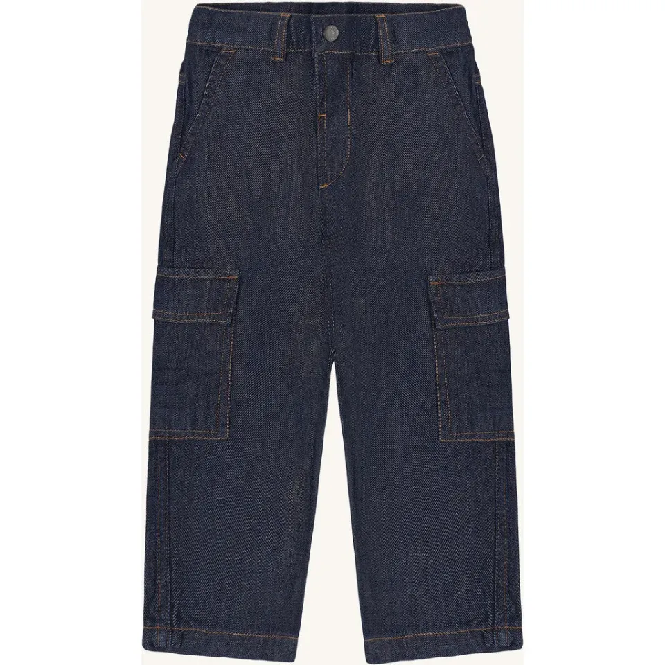 Hust & Claire Trevor cargobukser dark blue denim