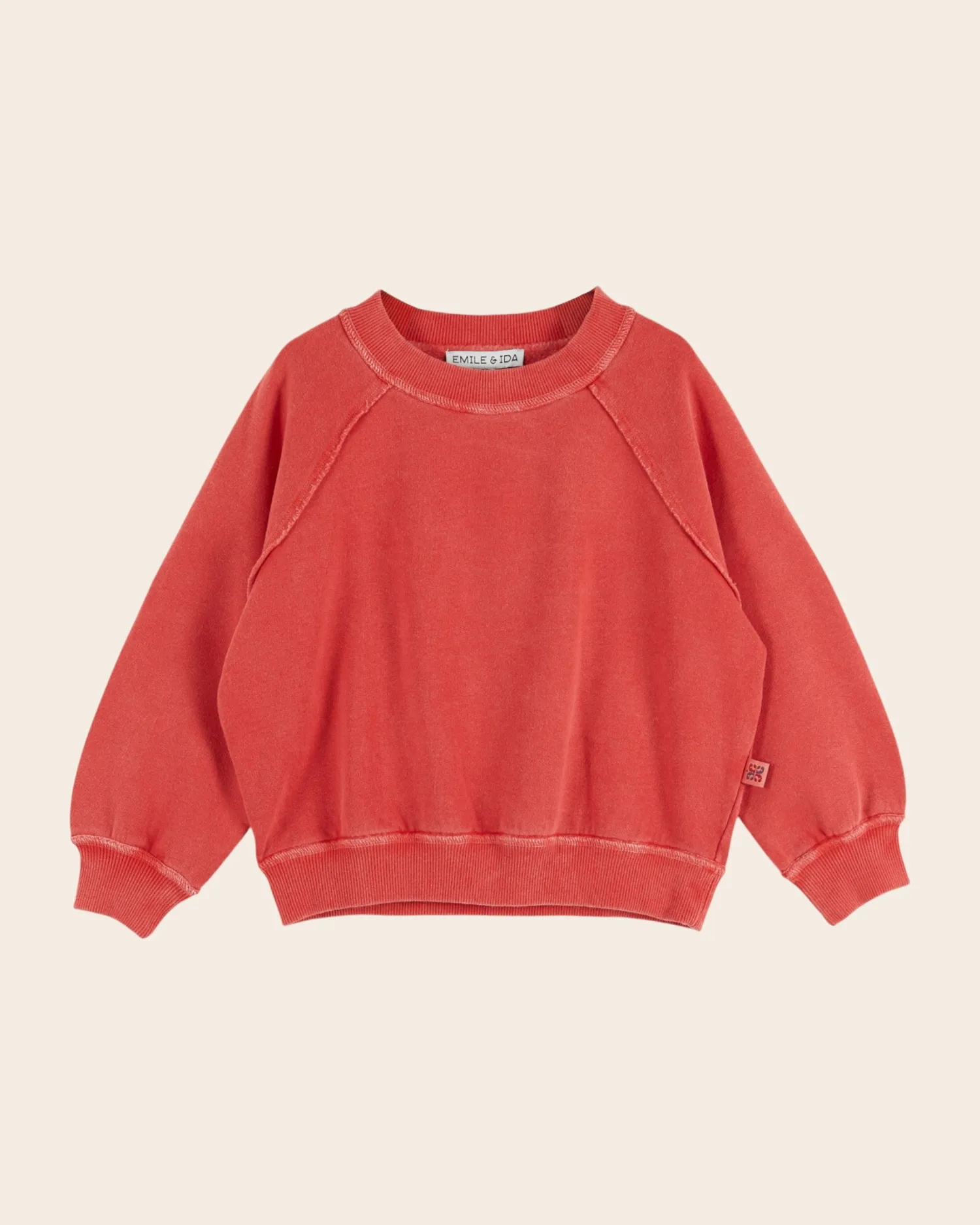 Emile et Ida Sweat sweatshirt rød økologisk bomuld