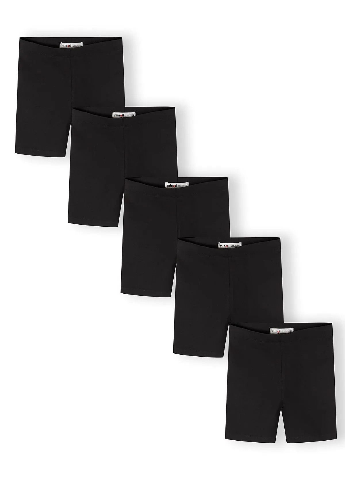 Minoti 44859 cykelshorts sort 5-pak til piger