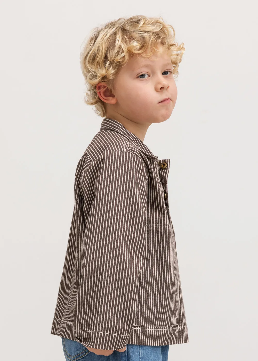 MarMar Tovan skjorte Dark Brownie Stripe