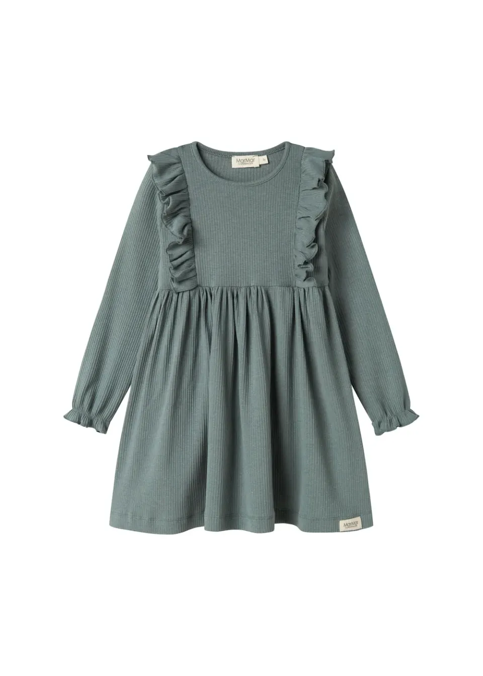 MarMar Dikte kjole Dusty Green ribstrik