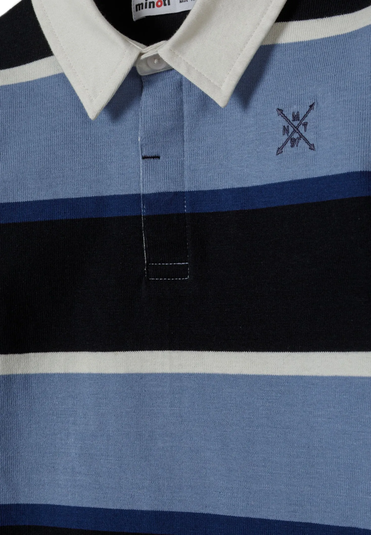 Minoti 44281 poloshirt til drenge marineblå stribet