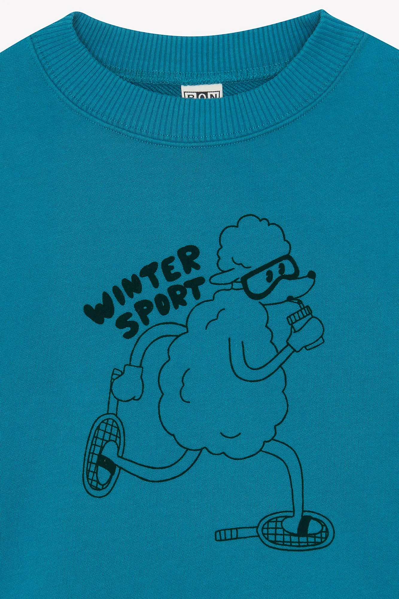 Bonton Lame Winter Spo sweatshirt nordic sea bomuld