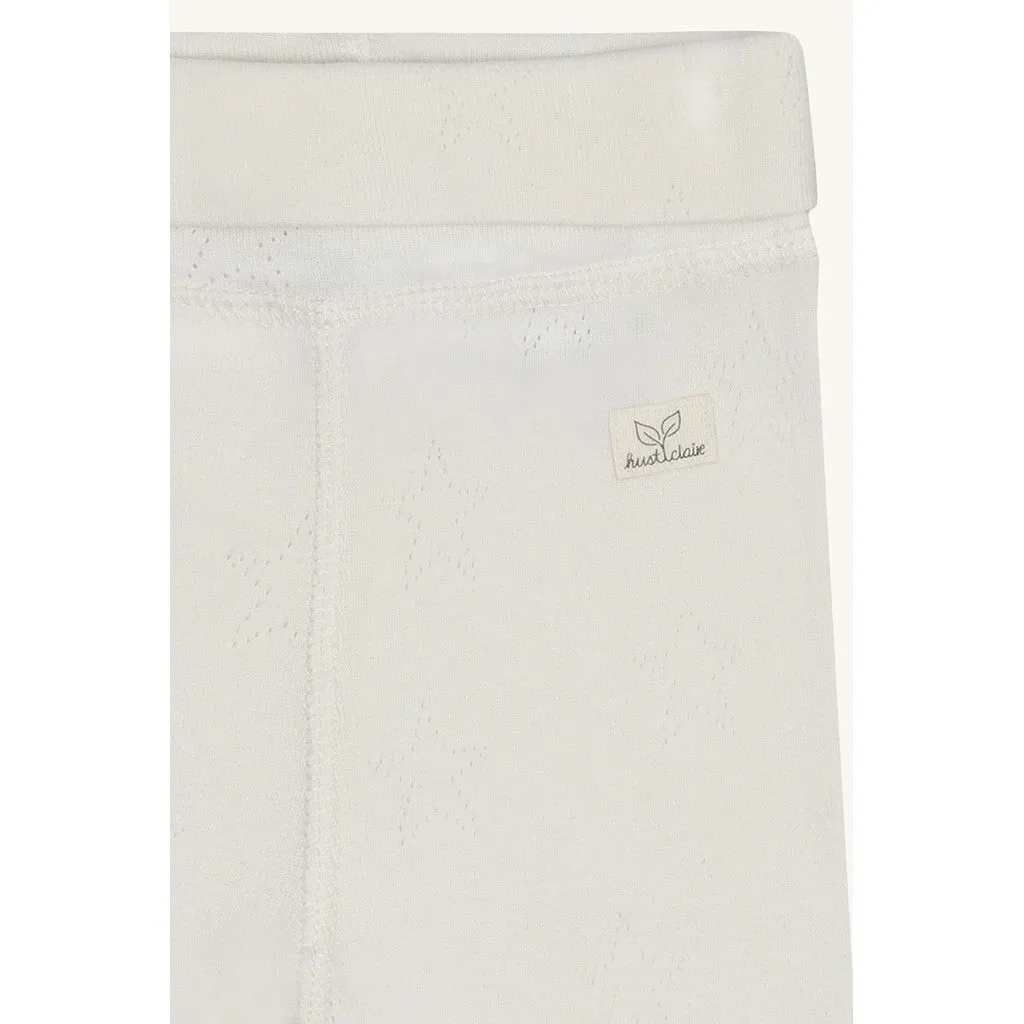 Hust & Claire Luca Pointelle leggings Sugar økologisk