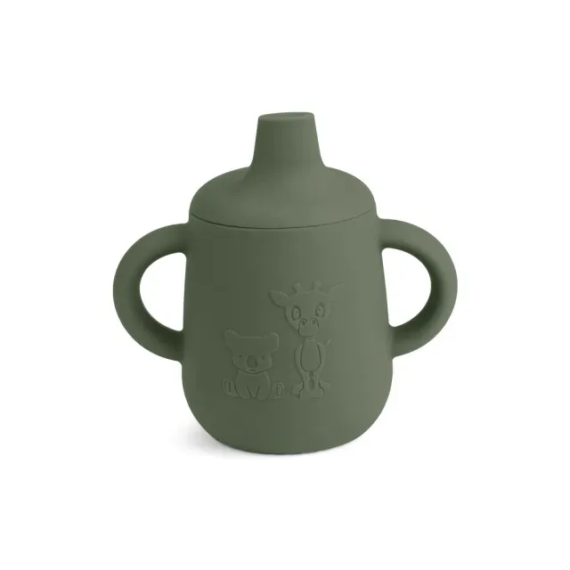 nuuroo Aiko kop med tud Dusty green silikone 140 ml