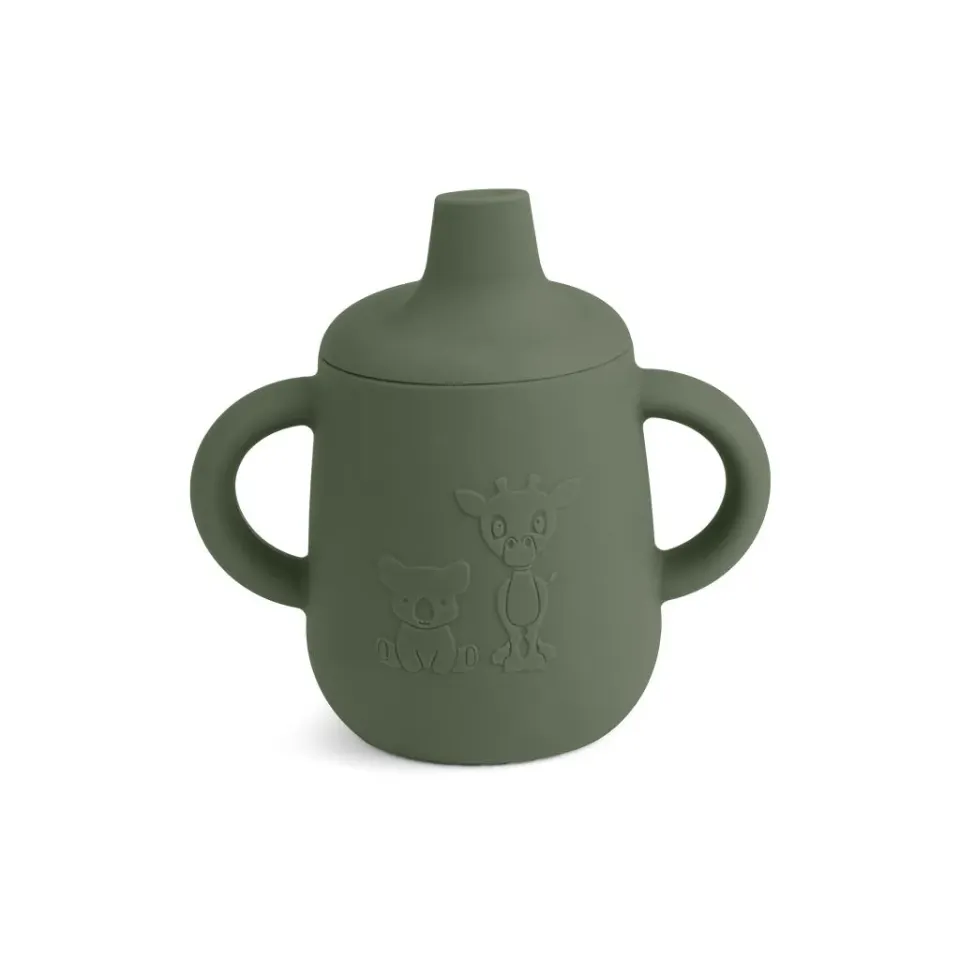 nuuroo Aiko kop med tud Dusty green silikone 140 ml