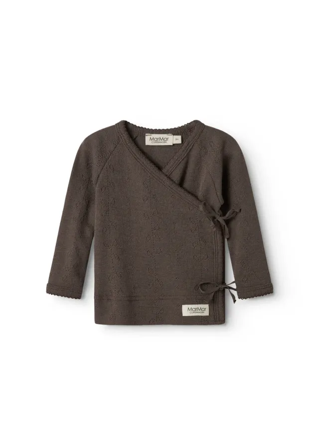 MarMar Tut Wrap LS bluse Terre uld