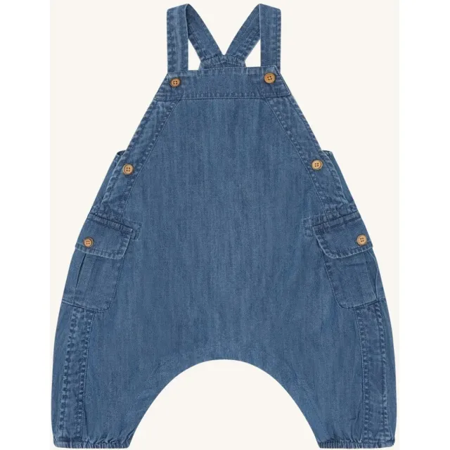 Hust & Claire Maks buksedragt Blue Denim bomuld