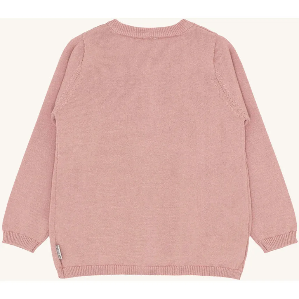 Hust & Claire Cara cardigan Dusty Rose økologisk bomuld