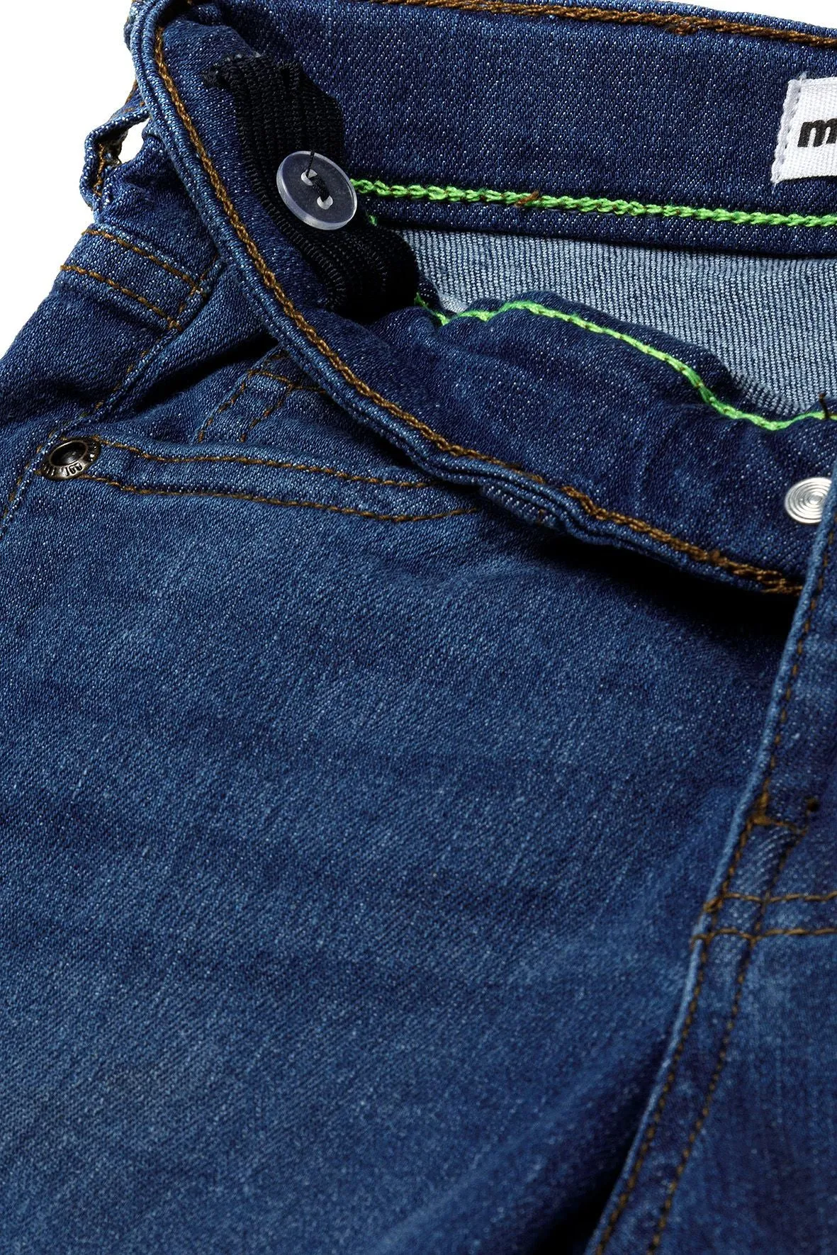 Minoti 38493 denimshorts mørkeblå stretch