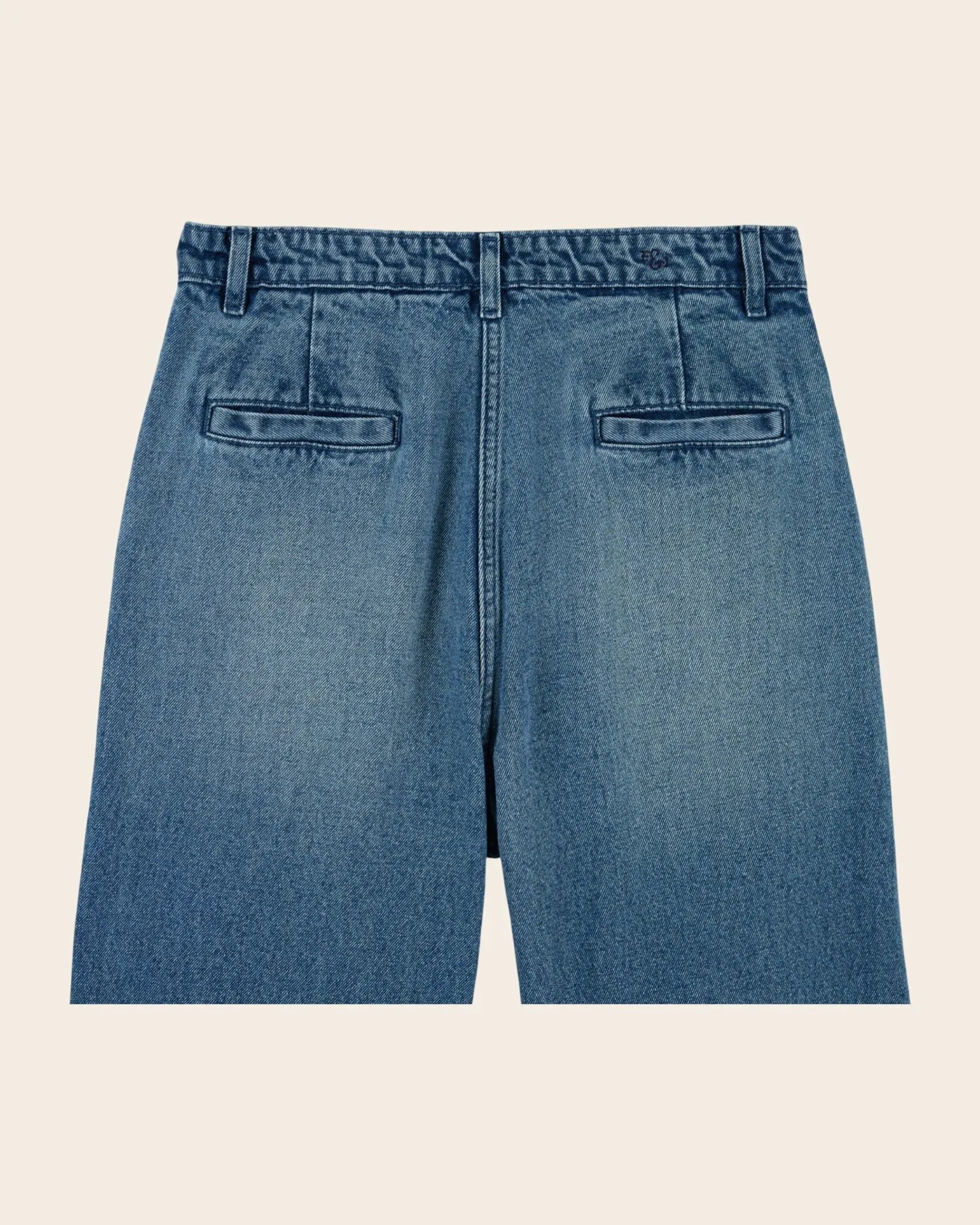 Emile et Ida Ewen jeans bleu denim wide lyseblå