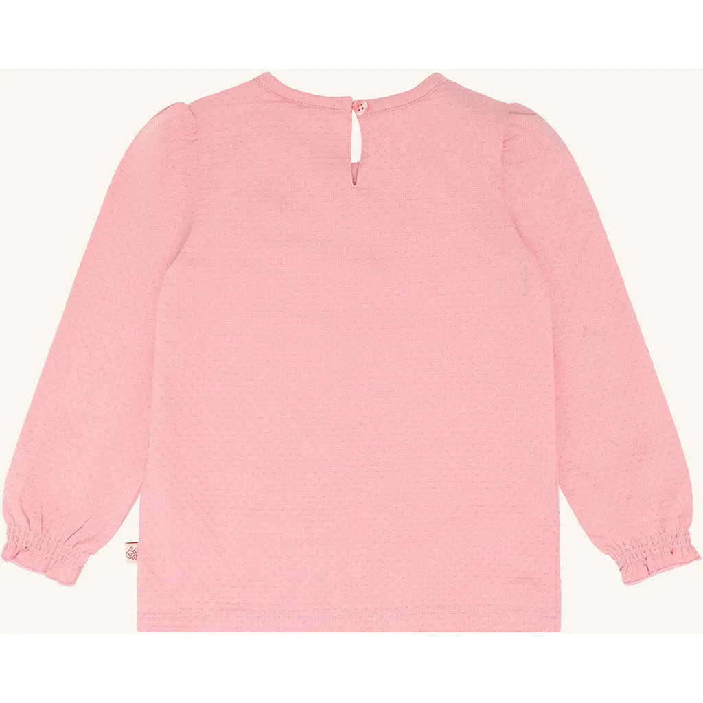 Hust & Claire HCAlma bluse Pink Icing langærmet