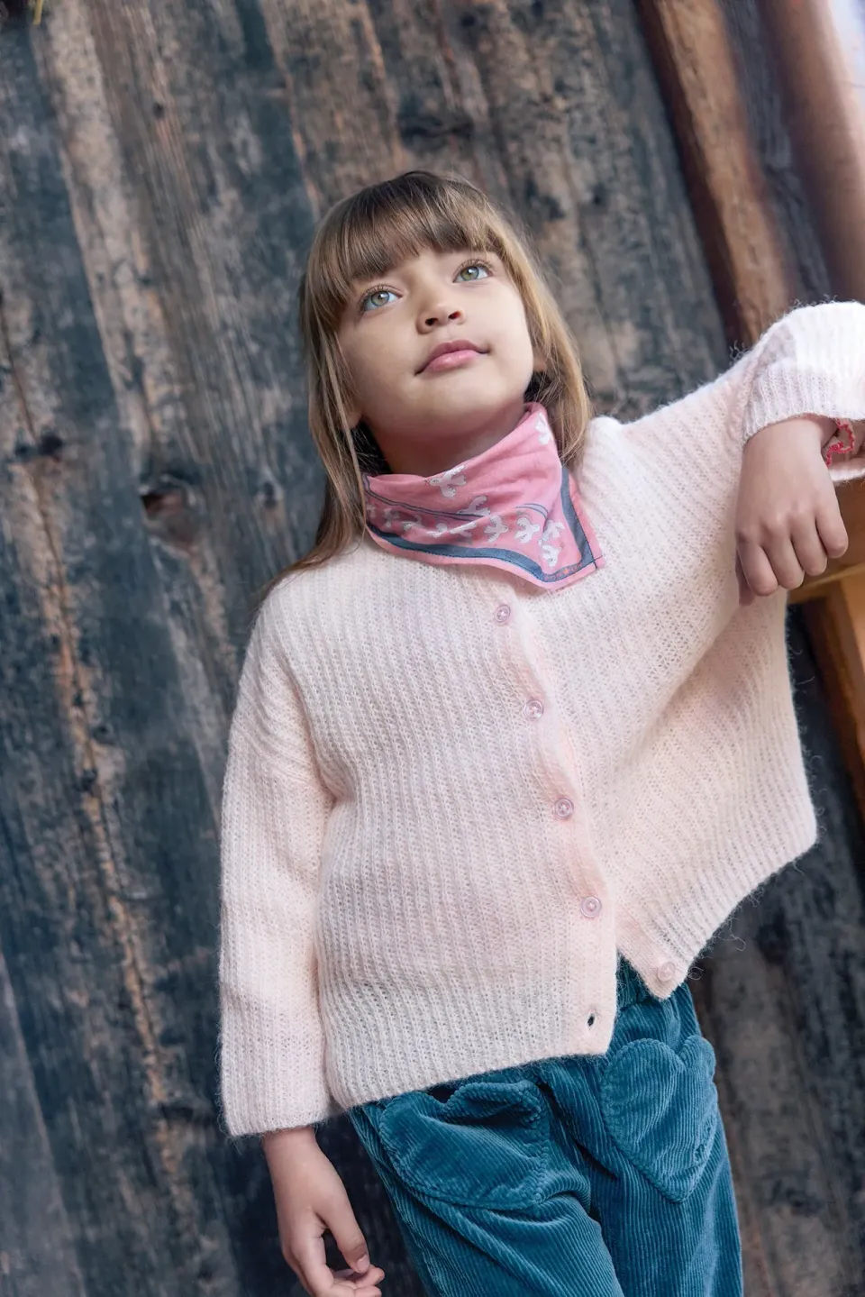 Bonton Lizbeth Rose Blossom cardigan lyserød