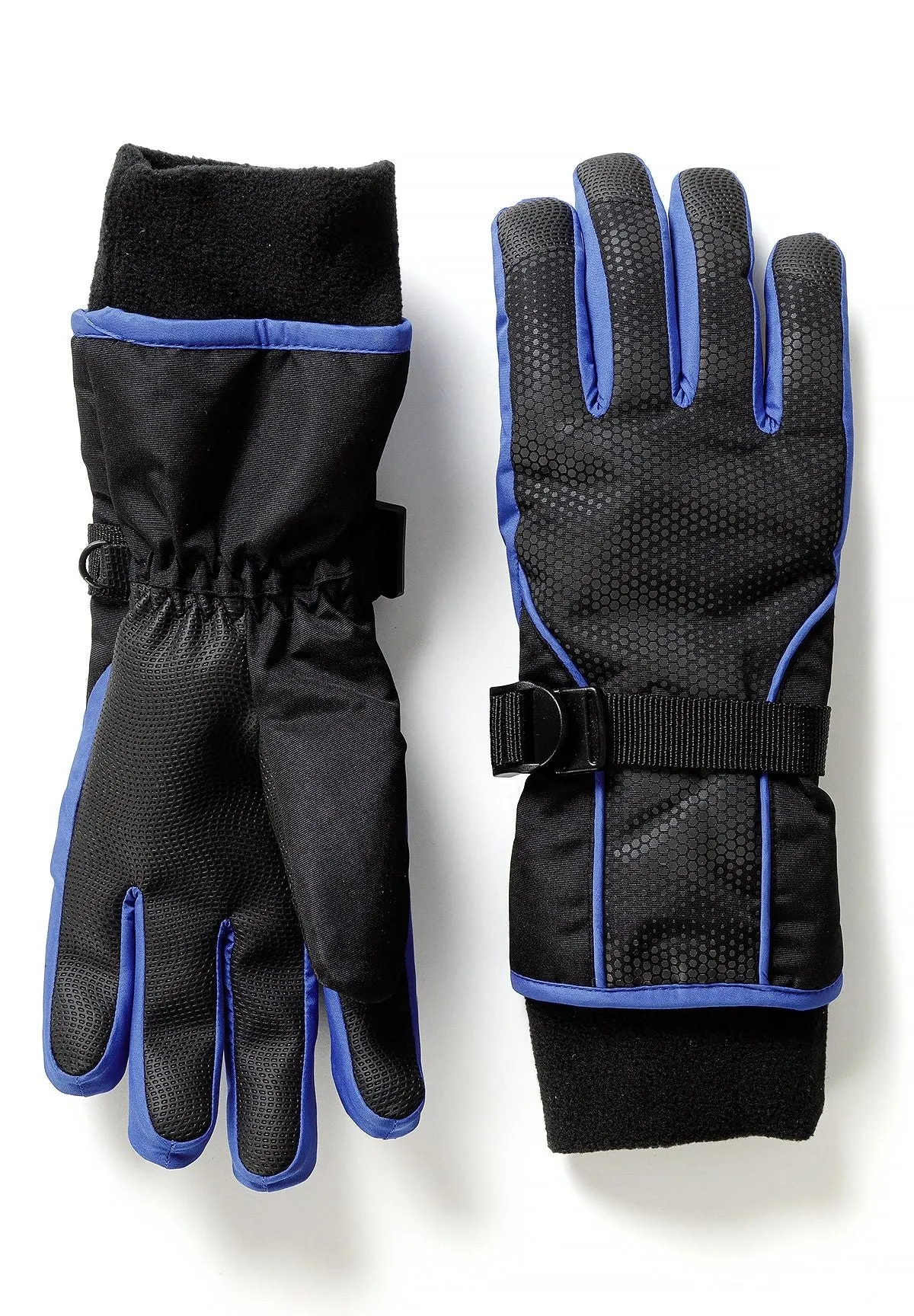 Minoti 45891 handsker sort quiltet 128-146