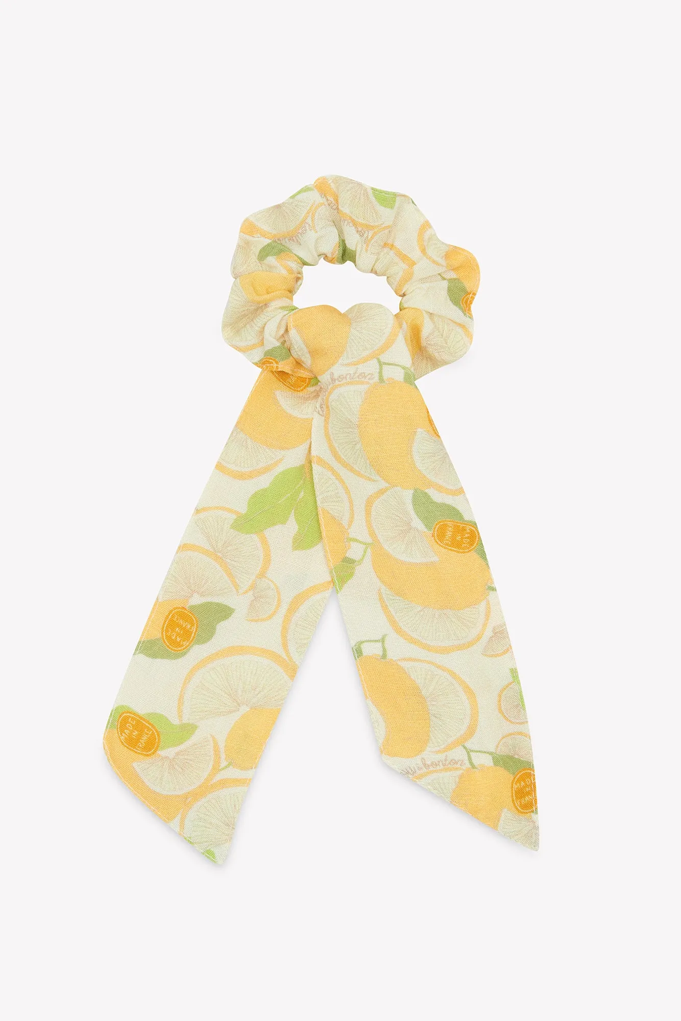 Bonton Loulou scrunchie gul citron bomuld