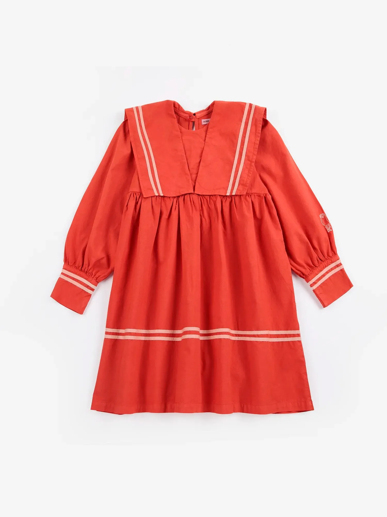 Bobo Choses Sailor kjole rød 2-3Y økologisk