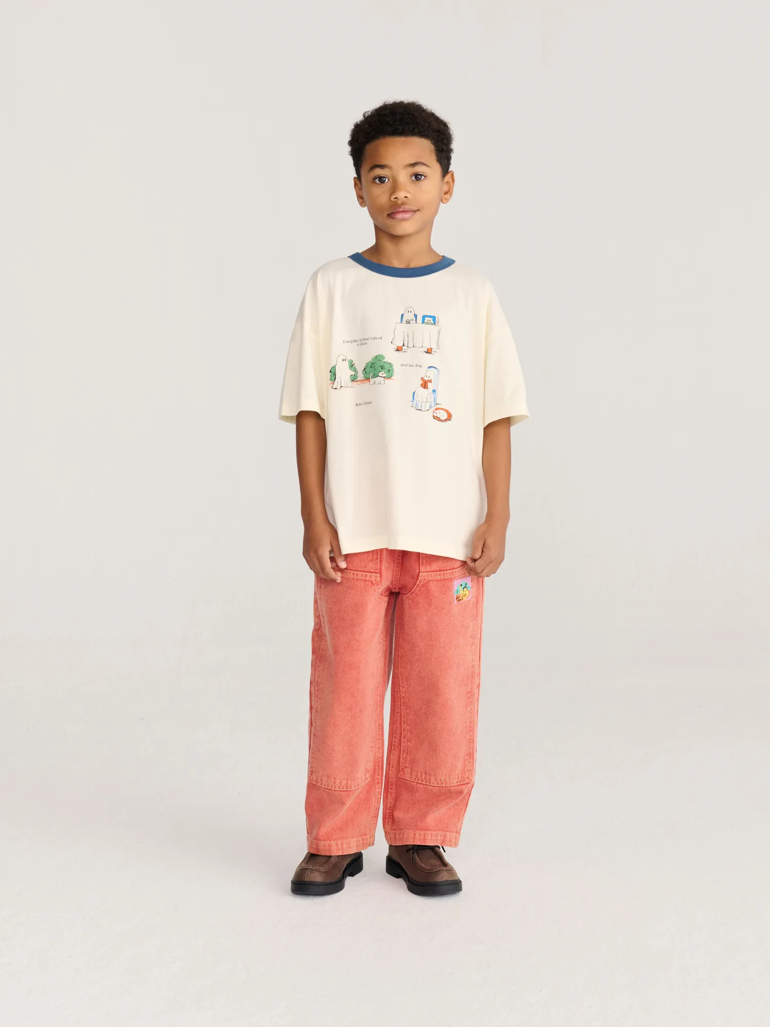 Bobo Choses Everyday Ghosts T-shirt 2-3 år offwhite