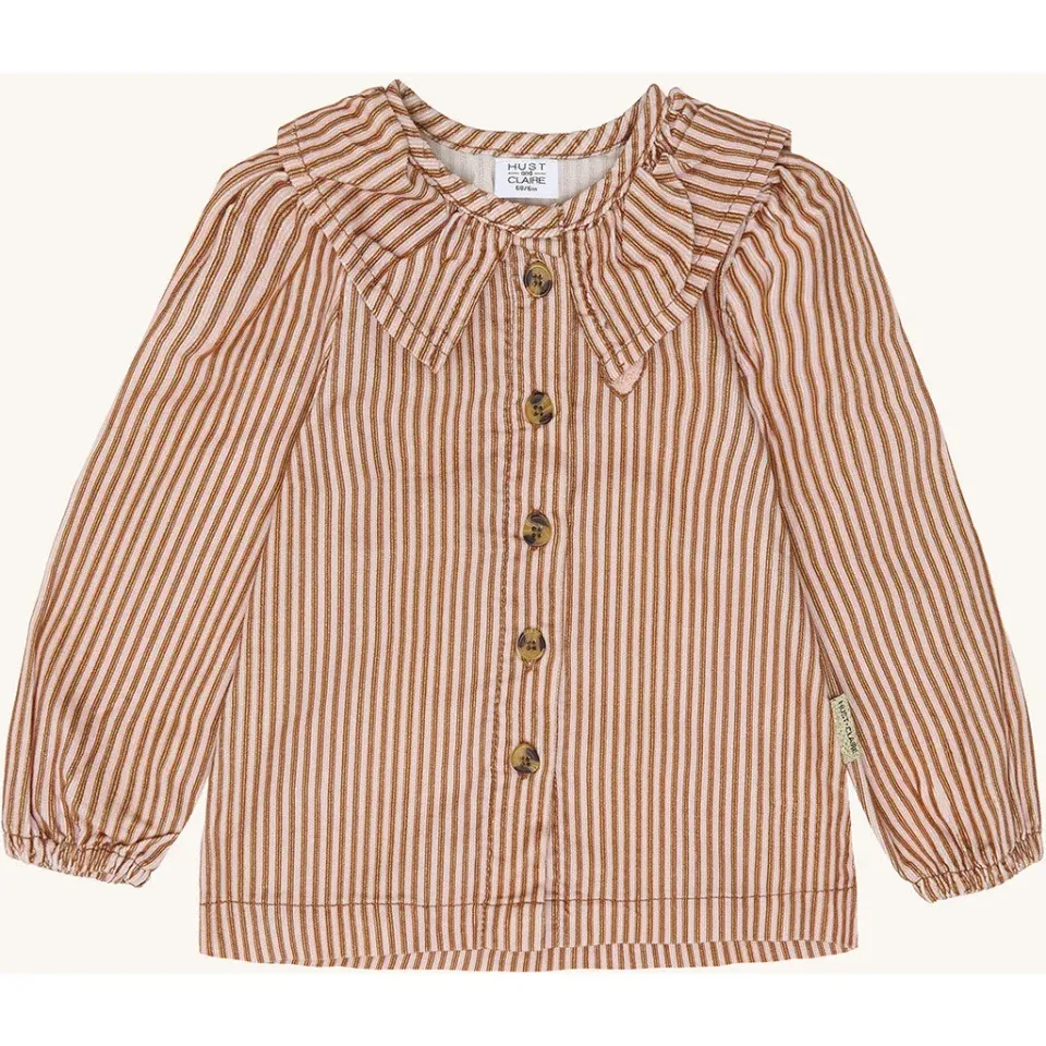 Hust & Claire Rosa YD bluse Chipmunk bomuld