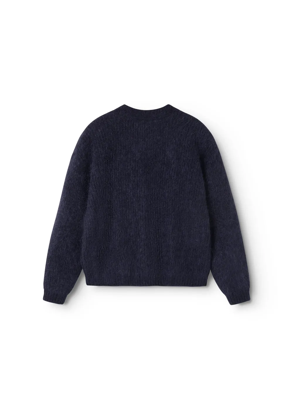 MarMar Tavon W strikcardigan Darkness Melange mohair