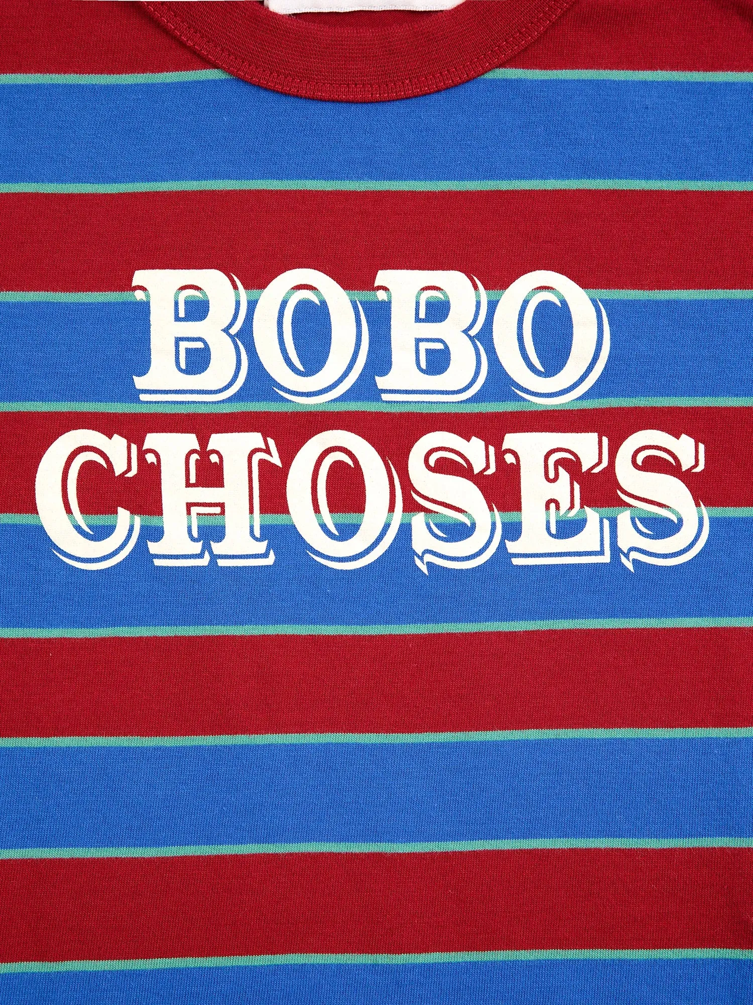 Bobo Choses Embossed Stripes T-shirt multifarvet bomuld
